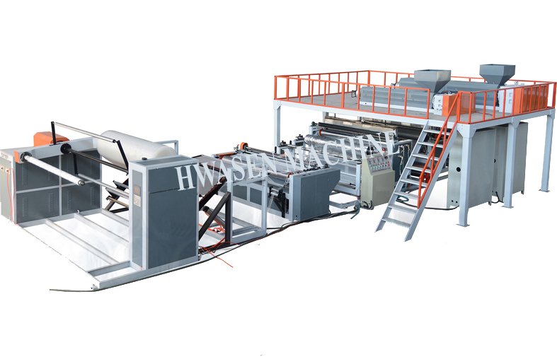 HSQPF-1500-2500雙螺桿3-5層復合氣泡膜擠出機